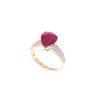 Image 1 : 4.09ct Ruby VS Diamond & 14k Yellow Gold Ring