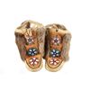 Image 1 : First Nations Beaded Hide & Beaver Moccasins