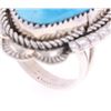 Image 8 : Navajo R. Sam Sterling Silver Turquoise Ring