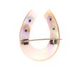 Image 8 : 1940-50s Mother Of Pearl Horseshoe Pin