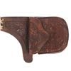 Image 3 : Salesman Sample Tooled Leather Saddle Bag 1930-50s