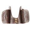 Image 9 : Salesman Sample Tooled Leather Saddle Bag 1930-50s