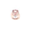 Image 2 : Elegant Morganite & Diamond 18k Rose Gold Ring