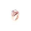 Image 9 : Elegant Morganite & Diamond 18k Rose Gold Ring