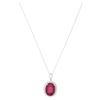 Image 2 : 14.22ct Ruby Diamond & 14k Two Tone Necklace