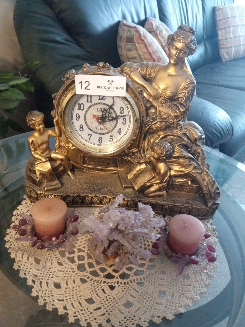 Crosa Quartz Vintage Table Clock & Home Decor Beck Auctions Inc.