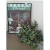 Image 1 : Chez Le Fleuriste De Paris - Artist Fabrice De Villeneuve 13/995  25Wx34H & Silk Plant