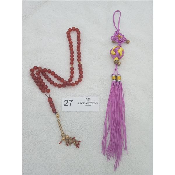 Fire Orange Prayer Beads & More