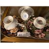 Image 2 : 3 Saucers & Plates - Royal Albert, Fine Porcelain & Antique Flower Pens Center Pieces