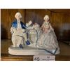 Image 3 : Victorian Porcelain Figurines With Blue & White Glaze