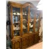 Image 1 : Speckled Oak China Cabinet 62Wx16Dx80H