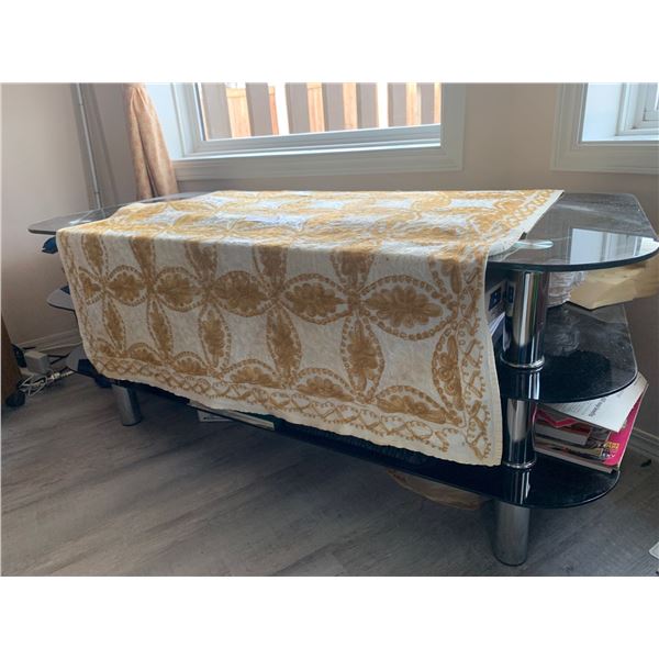 Glass TV Stand 46Wx20Dx20H