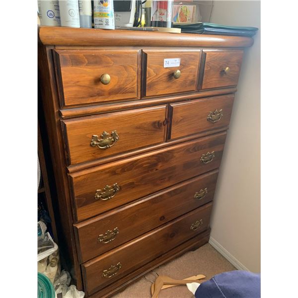 Solid Dresser - 5 Drawer 30Wx46Hx16D