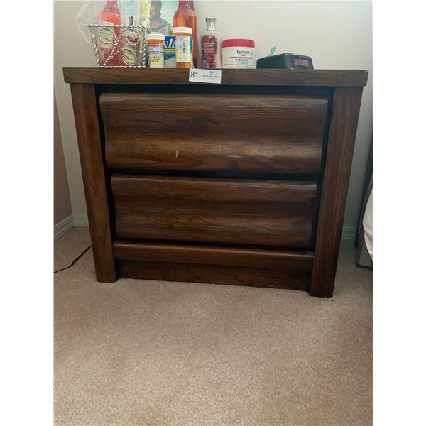 Oak Nightstand - Bought From Campbell Furniture 25Wx15Dx22H