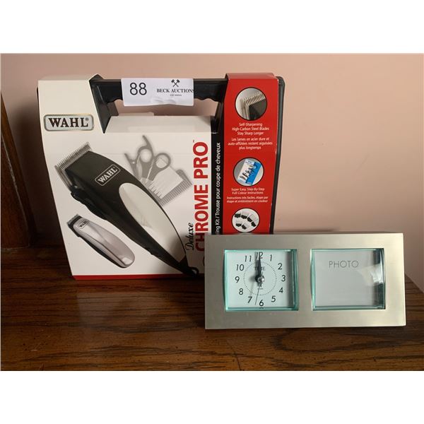 Brand New Walh 22 Piece Hair Cutting Kit & Collectible Alarm Clock