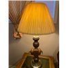 Image 2 : 50 Years Plus - Beautiful Solid Oak & Brass Lamp 35H