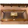 Image 3 : Solid Oak & Glass Antique Coffee Table 52Wx23Dx16H