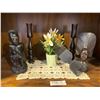 Image 1 : African Statues, Wooden Candles Sticks, Floral Decor & More