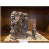 Image 1 : Large 3 Person African Statue & More