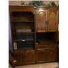 Image 1 : Pair Of Oak Cabinets - CONTENTS NOT INCLUDED  30Wx16Dx78H