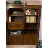 Image 1 : Pair Of Oak Cabinets - CONTENTS NOT INCLUDED  30Wx16Dx78H