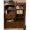 Image 2 : Pair Of Oak Cabinets - CONTENTS NOT INCLUDED  30Wx16Dx78H