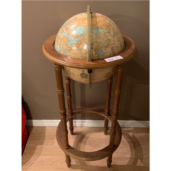 World Globe With Wooden Stand