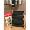 Image 4 : Office Coffee Cart Set Up With Magazine Rack, Cup Tree & Wall Hangings For Any Office