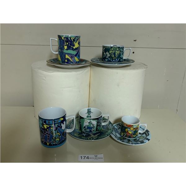 Collectible Vintage Bopla Collectible Coffee Mugs, Tea Mugs, & Saucers