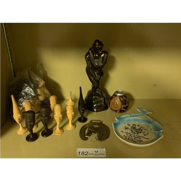 Assorted Home Decor & Chess Board Pieces