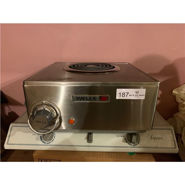 Wells Industrial Sized Stove Burner & Superior Dual Burner Stove