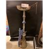 Image 1 : Silver & Blue Hookah Pipe