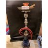 Image 1 : Silver Etched With Blue Base Hookah