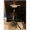 Image 1 : Brass With Handpainted Floral Design Hookah