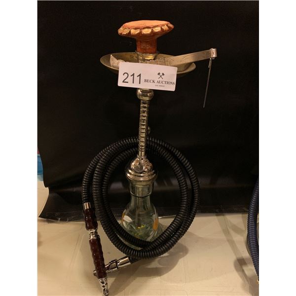 Clear With Hand-painted Daisies Hookah