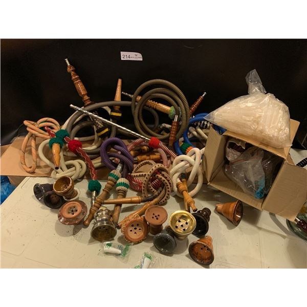 Assortment Of Hookah Parts - Hoses & More