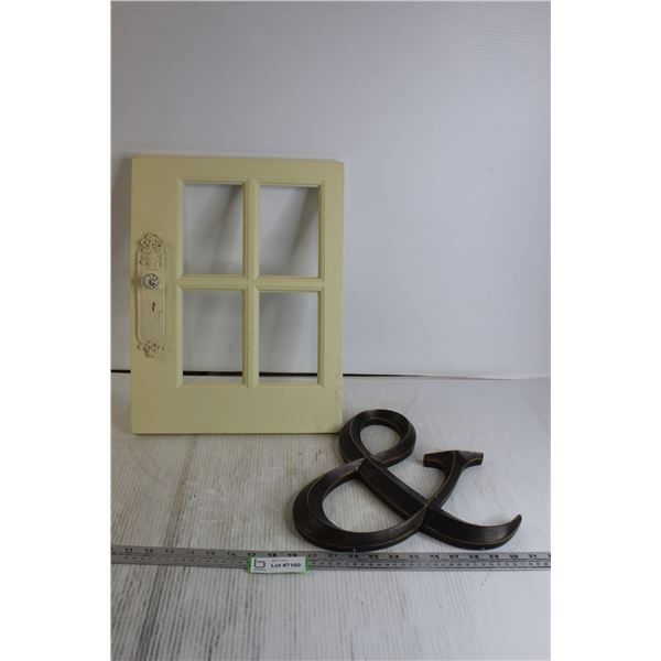 Ampersand Decoration, Door-Themed 4-Picture Frame - 13 1/4" x 17 1/4"