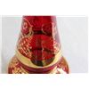 Image 3 : Ruby Red Vase with Enamel Floral Decoration