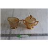 Image 1 : Iris and Herringbone Amber Iridescent Cream + Sugar w/ Lid