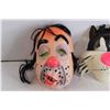 Image 2 : (3) Plastic Masks - Sylvester, Pig, Man