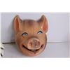 Image 4 : (3) Plastic Masks - Sylvester, Pig, Man