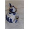 Image 3 : Flow Blue Lomonosov Teapot - Russian Made