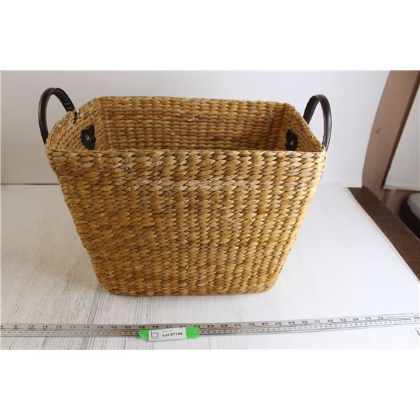 Wicker Basket - 16 1/2" x 12" x 13" Tall