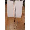 Image 1 : (2) Left-Hand Hockey Sticks - Easton, Reebok