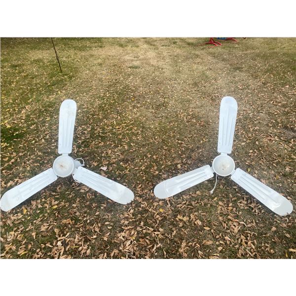 (2) Plug Style Ceiling Fans - 48" (Off-Site Item)