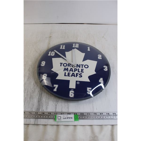 Toronto Maple Leafs Clock - 14" Diameter