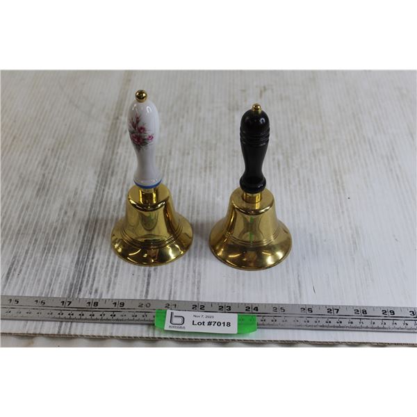 (2) Brass School Bells