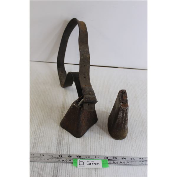 (2) Cowbells - (1) with Strap