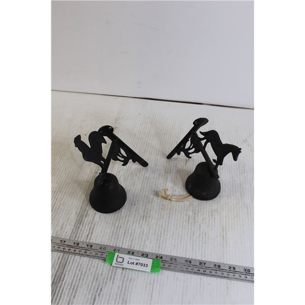 (2) Wall-Mounted Bells - Comes with Screws