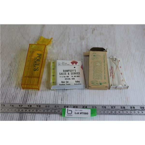 (3) Rain Gauges - Outlook Sk., New Holland, Poul's
